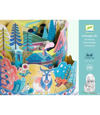 Djeco Djeco | 3D Colouring | On top…of the World | 8+