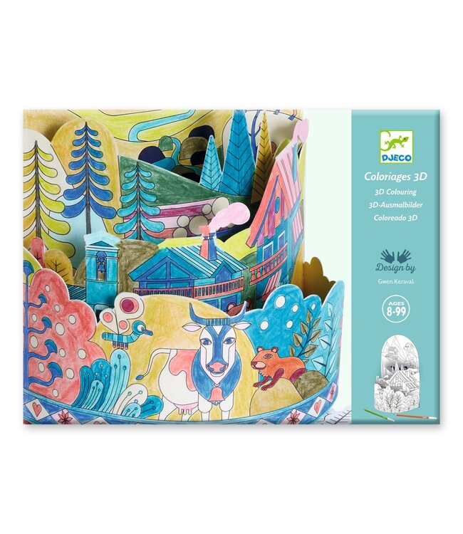 Djeco | 3D Colouring | On top…of the World | 8+