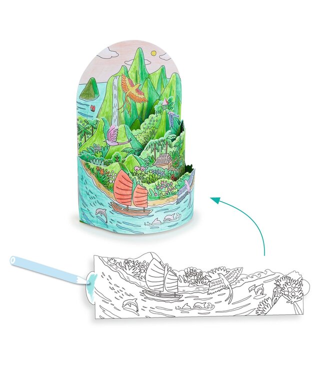 Djeco | 3D Colouring | On top… of my Island | 8+