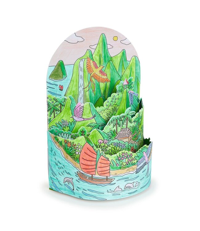 Djeco | 3D Colouring | On top… of my Island | 8+