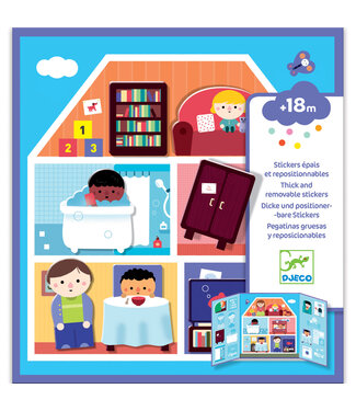 Djeco Djeco | Thick and Removable Stickers | Huis | +18 maanden