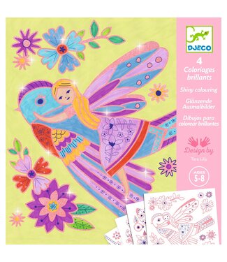 Djeco Djeco | Shiny Colouring | Little Wings | 5-8 jaar