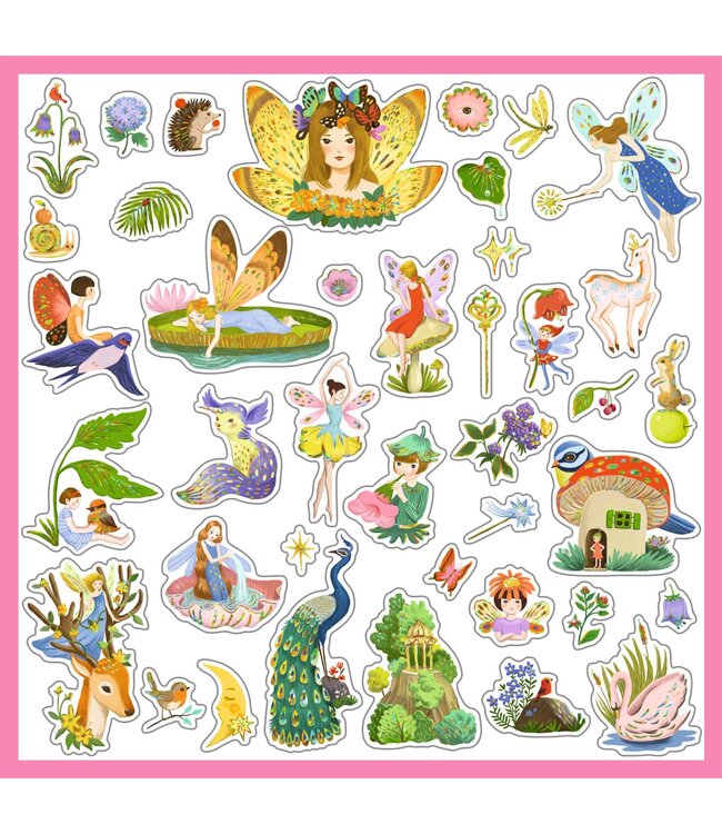 Djeco | Metallic Stickers | Fantasy | 160 stuks | 4+