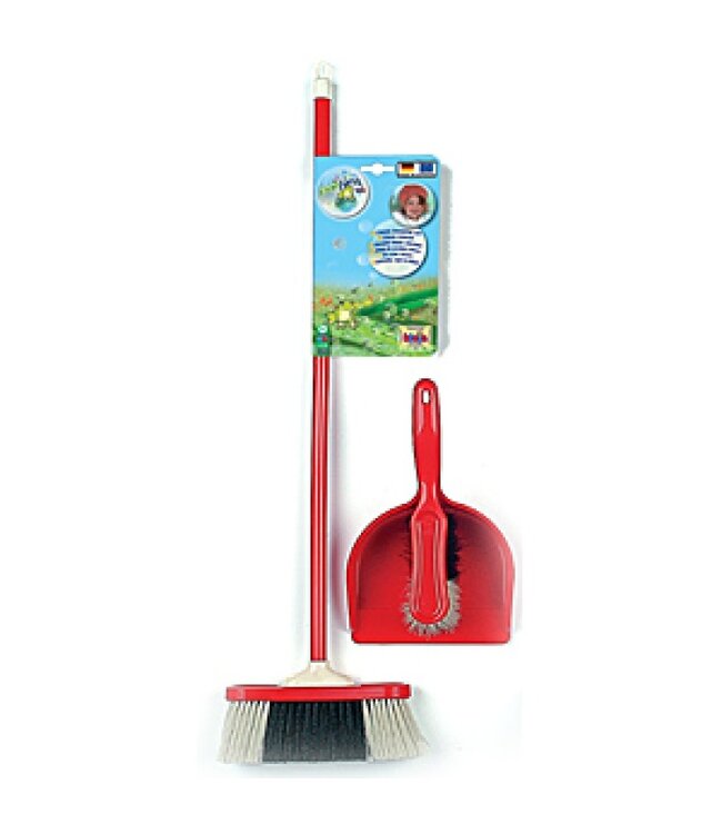 Theo Klein | Kunststof Bezemset met Stoffer en Blik | 62 cm | 3+