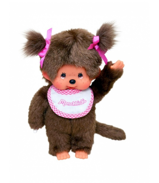 Monchhichi Monchhichi | Meisje met Roze Slab | 20 cm | 2+