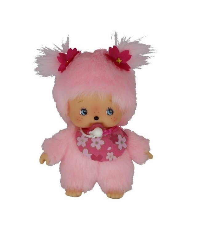 Monchhichi | Bebichhichi | 16 cm | Meisje | Cherry Blossom | 2+