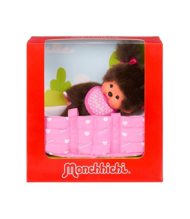 Monchhichi | 20 cm | in Draagmand | 2+