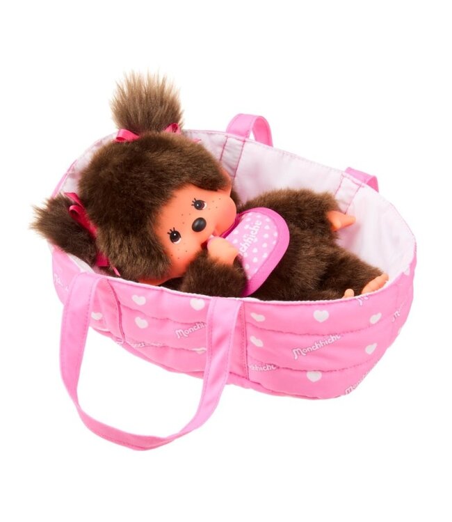 Monchhichi | 20 cm | in Draagmand | 2+
