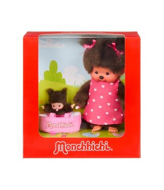 Monchhichi Monchhichi | 20 cm | met Bebichhichi | in Draagmand | 2+