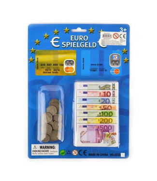 Johntoy Robetoy | Euro Money | Euromunten  | Speelgeld | 20 munten en 70 biljetten | 4+