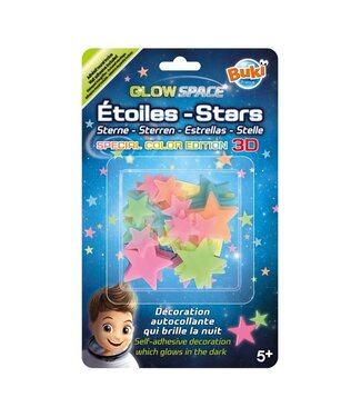 Buki | Glow in the Dark | Glow Space | Sterren 3D | Multicolour | 5+