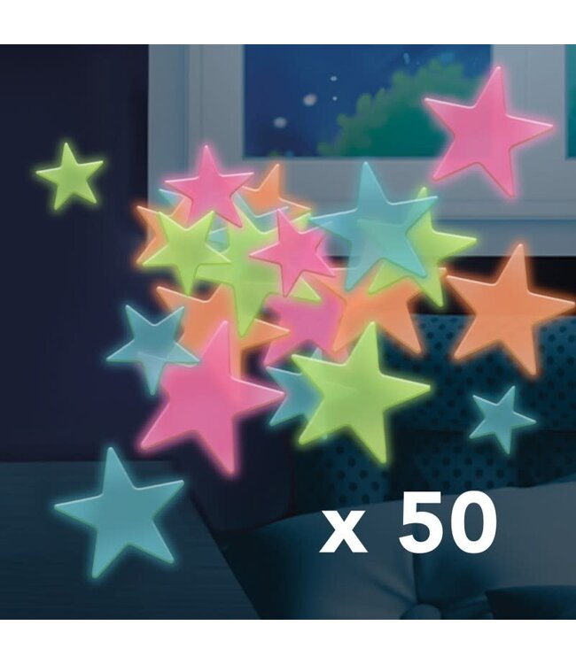 Buki | Glow in the Dark | Glow Space | Sterren 3D | Multicolour | 5+