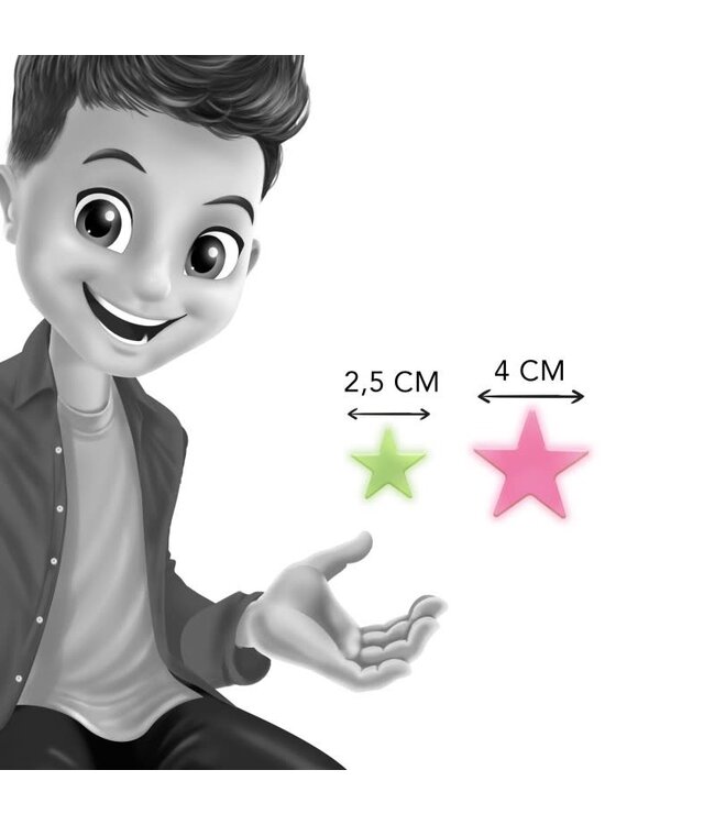 Buki | Glow in the Dark | Glow Space | Sterren 3D | Multicolour | 5+