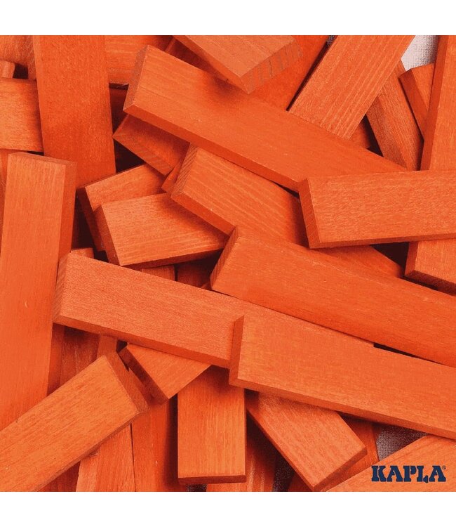 Kapla | Houten Speelgoed | Kabouterplankjes | 40 stuks | Oranje