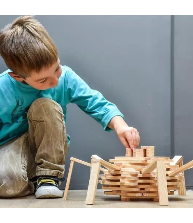 Kapla | Houten Speelgoed | Kabouterplankjes | 200 stuks