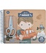 Little Dutch Little Dutch | Knutselboek Jim & Friends | Auto's Maken | inclusief kindveilige Schaar | 3+