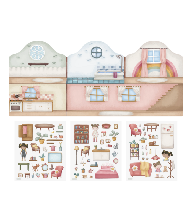 Little Dutch | Stickerboek | Rosa's House | Sticker Story 3+