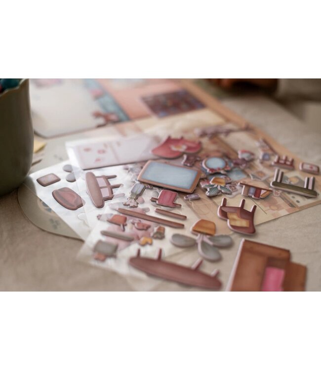 Little Dutch | Stickerboek | Rosa's House | Sticker Story 3+