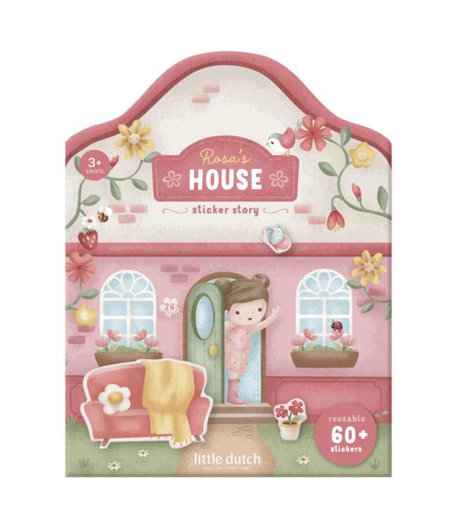 Little Dutch | Stickerboek | Rosa's House | Sticker Story 3+