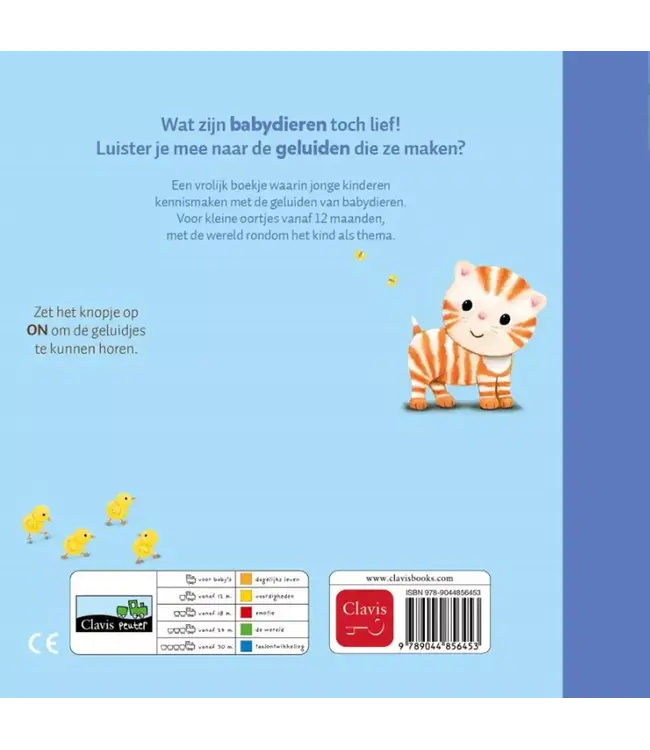 Clavis | Geluidenboekje | Babydieren | 1+