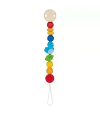 Goki | Houten Koord met Kralen voor Speen | 21 cm | Vogel