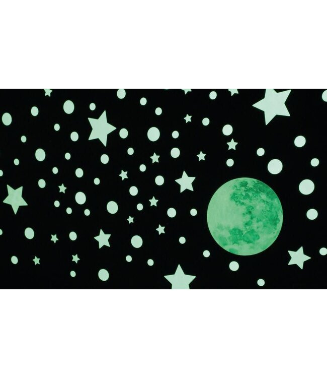 Moses | Maan en Sterren | Glow in the Dark set | 111 stickers