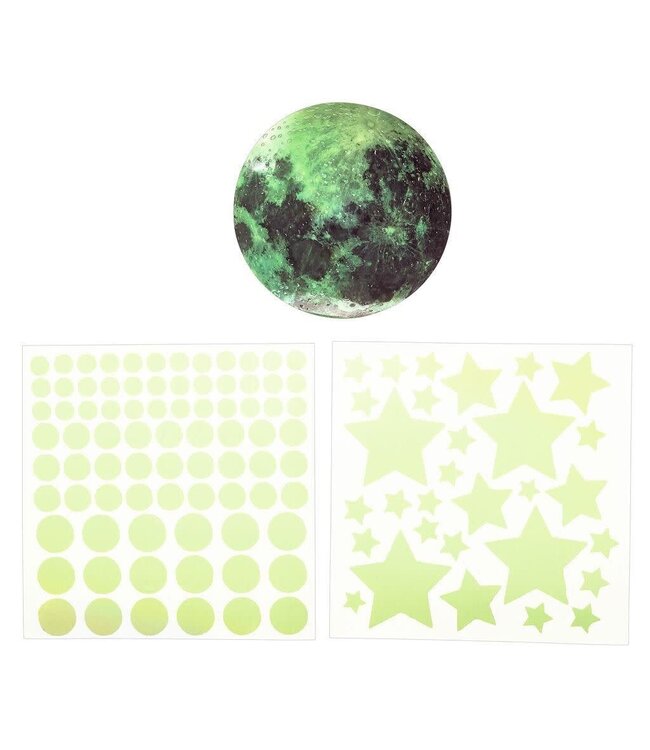 Moses | Maan en Sterren | Glow in the Dark set | 111 stickers