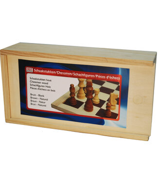 Longfield Hotgames | Houten Schaakstukken in Kist | Staunton maat 3 | Koning 7,7 cm