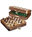 Philos Philos | Houten Schaakspel | Travelgame Chess | magnetisch klapbord | 13 x 6,5 cm