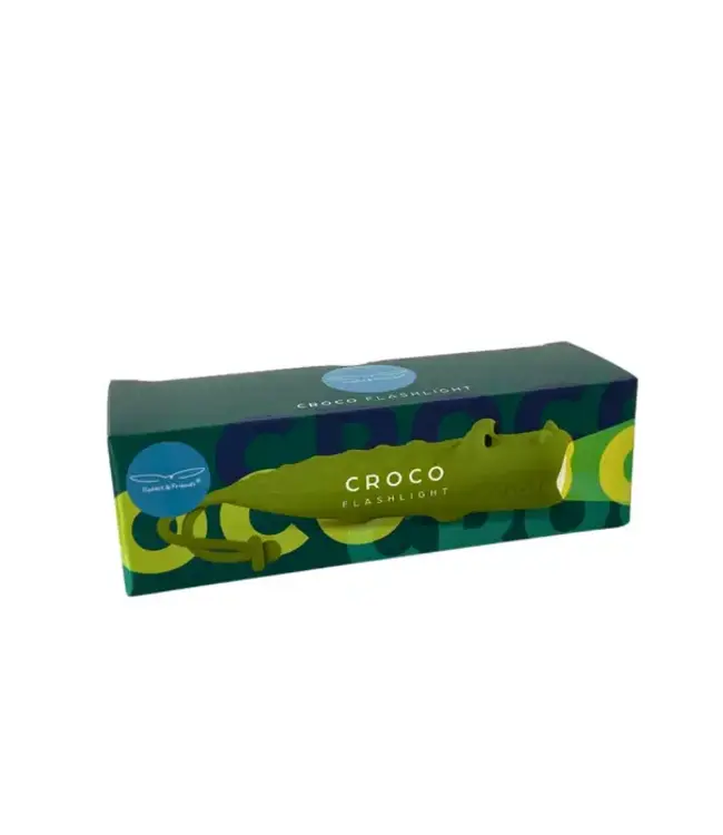 Rabbit & Friends | Krokodil | Oplaadbare Zaklantaarn | Siliconen | 25cm | 2+