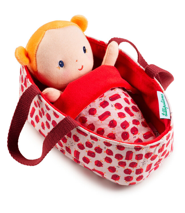 Lilliputiens | Draagmand 21 cm | met Pop 20 cm | Agathe | 2+