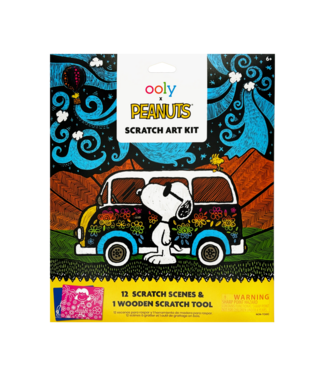 Ooly Ooly x Peanuts | Scratch Art Kit | 12 pagina's |  6+