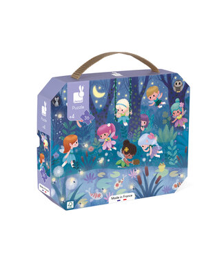 Janod Janod | Puzzel | Elfjes en Waterlelies | 50 x 40 cm | 36 stukjes | 3+