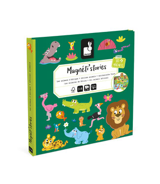 Janod Janod | Magneti Stories | Afrikaanse dieren | 3 - 8 jaar