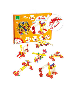 Vilac Vilac | Houten Constructie Speelgoed | Super Batibloc | 106+ delig | 4 - 8 jaar