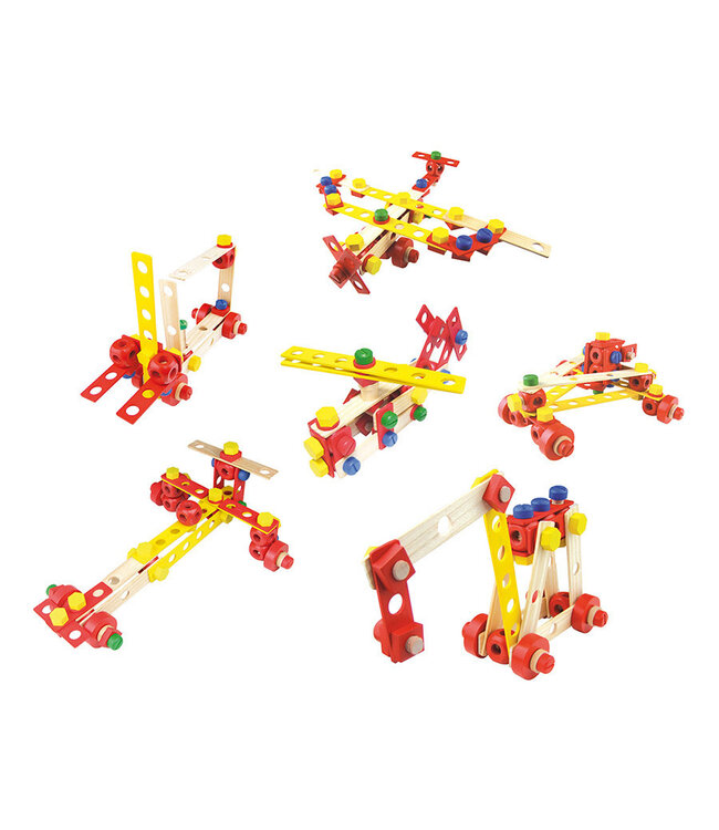 Vilac | Houten Constructie Speelgoed | Super Batibloc | 106+ delig | 4 - 8 jaar