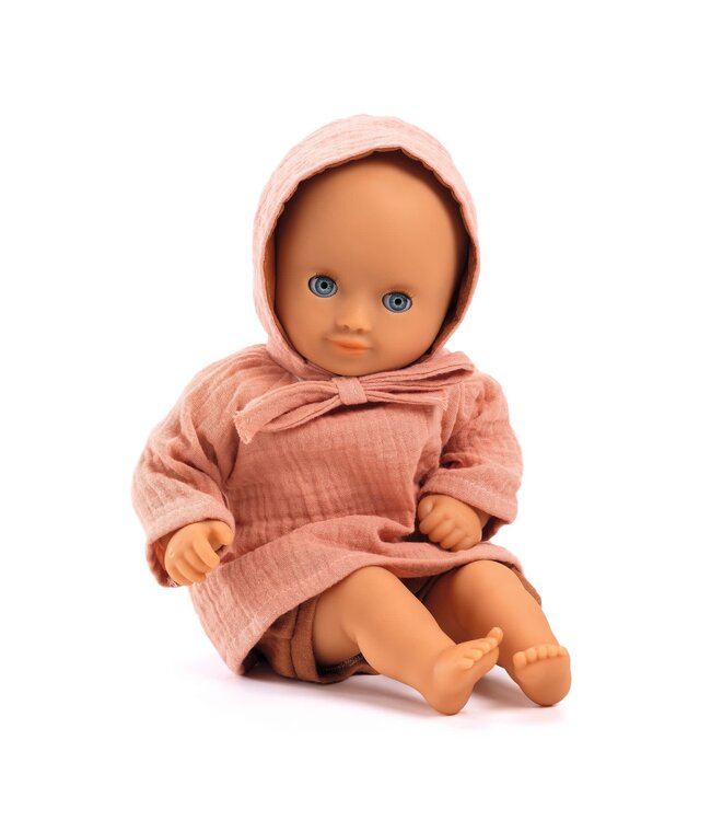Djeco | Pomea Poppen Collectie | Poppenkleding | 30 - 34 cm | Peach | 3 delig | +18 mnd