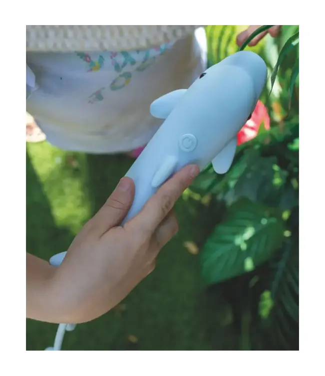 Rabbit & Friends | Dolfijn | Oplaadbare Zaklantaarn | Siliconen | 25cm | 2+