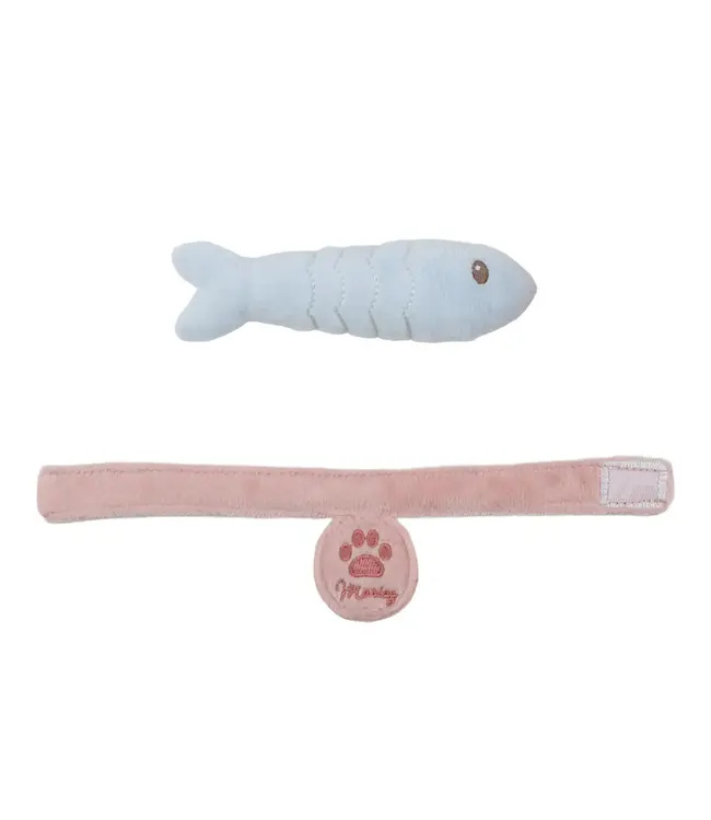 Little Dutch | Poes Marley met Visje | in Stoffen Tas van 22 cm | 0+