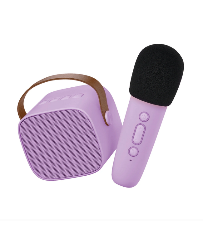 Lalarma | Kids Karaoke | Bluetooth-microfoon en luidspreker | Paars | 3+