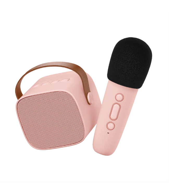 Lalarma | Kids Karaoke | Bluetooth-microfoon en luidspreker | Roze | 3+