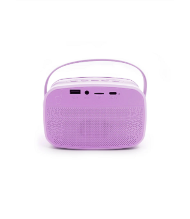 Lalarma | Kids Karaoke | Duo | 2 Bluetooth-microfoons en luidspreker met licht | Paars | 3+