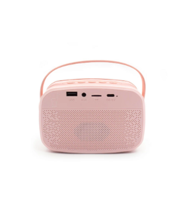 Lalarma | Kids Karaoke | Duo | 2 Bluetooth-microfoons en luidspreker met licht | Roze | 5+