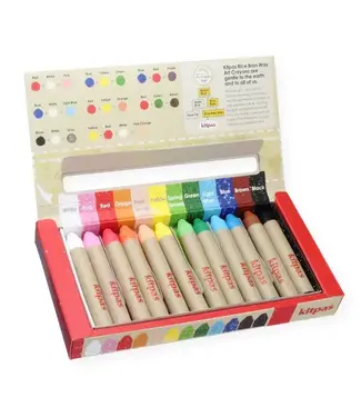 Kitpas | Raamkrijtjes | Raamstiften | Aquarelkrijtjes | 12 kleuren | 3+