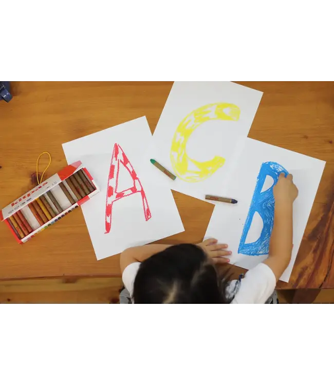 Kitpas | Raamkrijtjes | Raamstiften | Aquarelkrijtjes | 12 kleuren | 3+