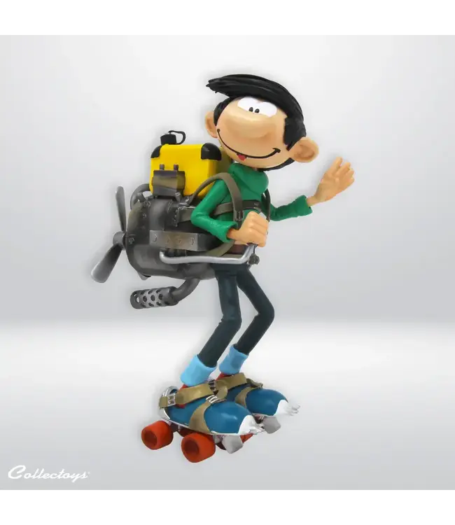 Collecttoys | Kunstharsfiguur | Guust Flater | met Gemotoriseerde Schaatsen | 16 cm