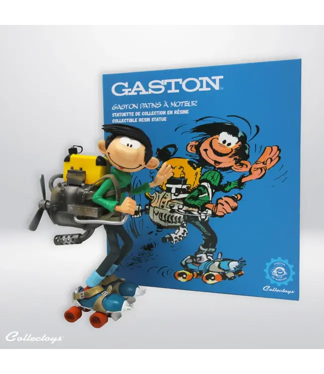 Collecttoys | Kunstharsfiguur | Guust Flater | met Gemotoriseerde Schaatsen | 16 cm