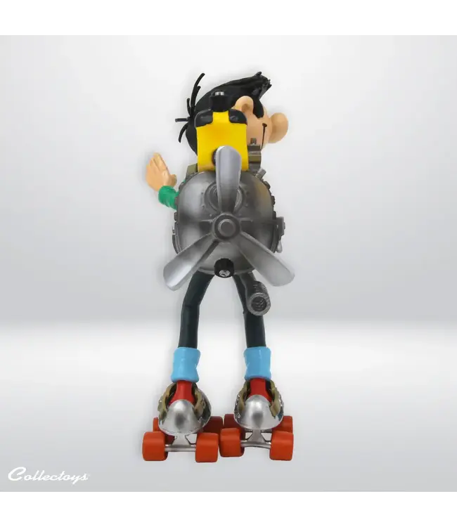 Collecttoys | Kunstharsfiguur | Guust Flater | met Gemotoriseerde Schaatsen | 16 cm