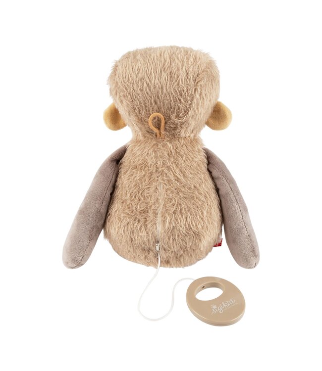 Sigikid | Knuffel inclusief Muziekdoosje met Trekkoord | Monkey | Affi | Melody: Various | 22 cm | 0+