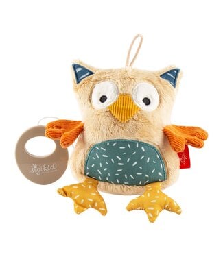 Sigikid Sigikid | Knuffel  inclusief Muziekdoosje met Trekkoord | Uil | Melody: Various | 12 cm | 0+